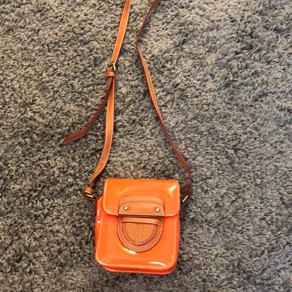 Orange crossbody bag